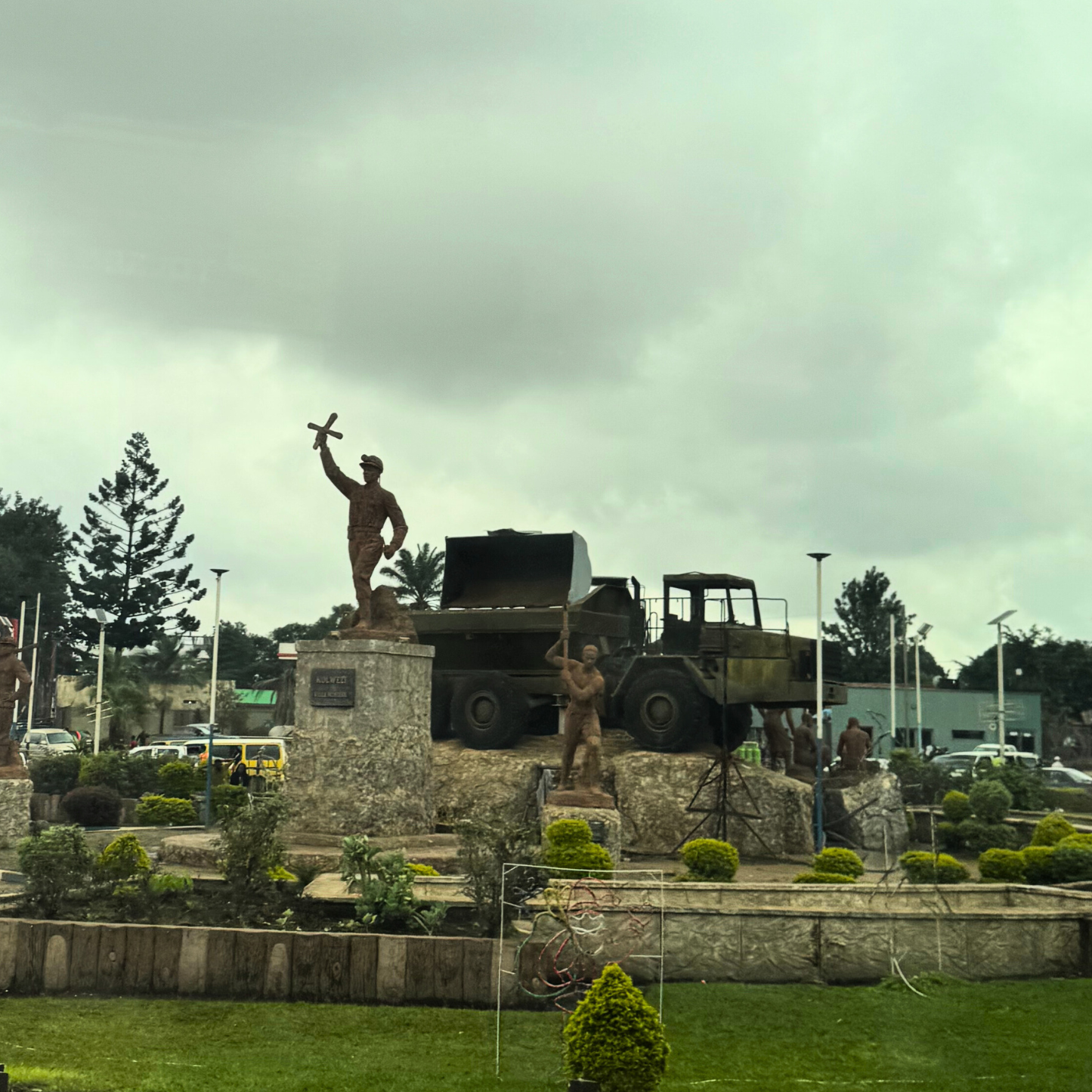 DRC 2025 Mine Worker Statue Kolwezi Living Wage 2025 Square