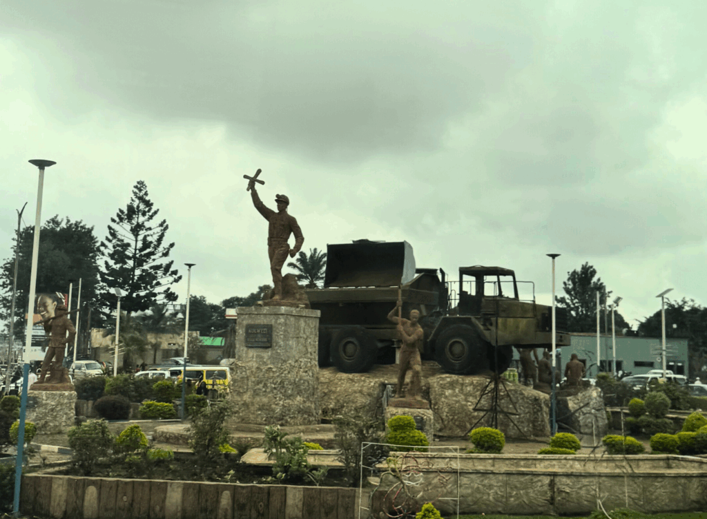 DRC 2025 Mine Worker Statue Kolwezi Living Wage 2025