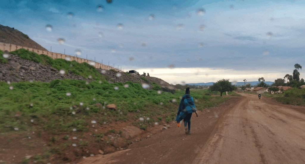 North Mara Mine Wall_ Police Car_Tanzania
